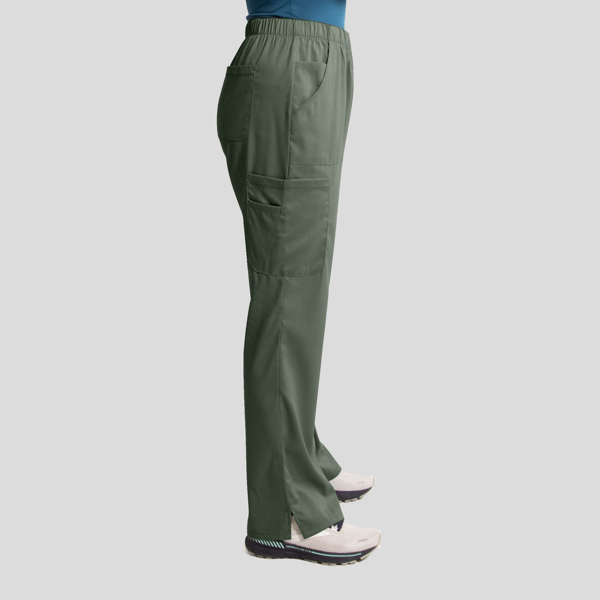 Womenβs Elastic Waist Pant | Olive
